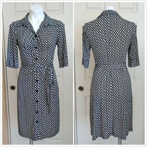 Laundry by Shelli Segal ruched button stretch dress sz 6